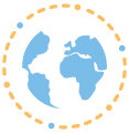 Icon of SEO sitemap globe